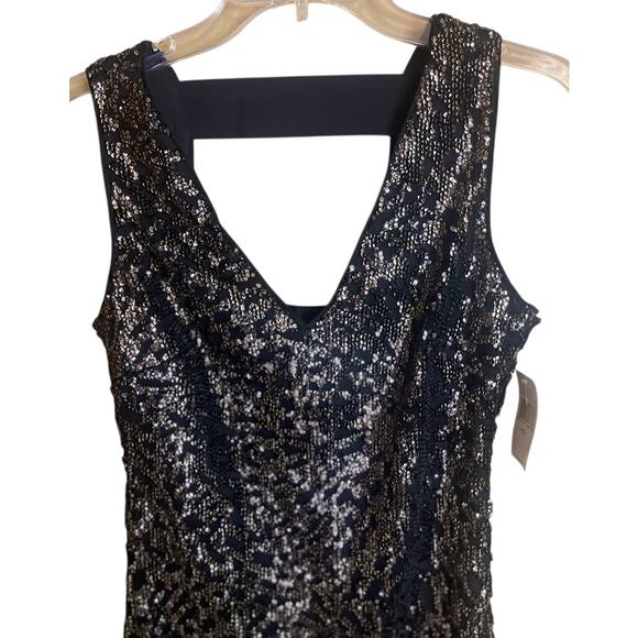 1. State Black Sequin V-Neck Sheath Mini Dress - XS‎ - NWT - Picture 4 of 9